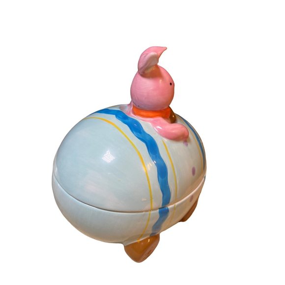 Easter Bunny in Egg Shaped Car Treat Jar Decor - Picture 4 of 12